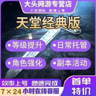 天堂经典版代练代肝代打装备等级日常活动副本通关角色强化