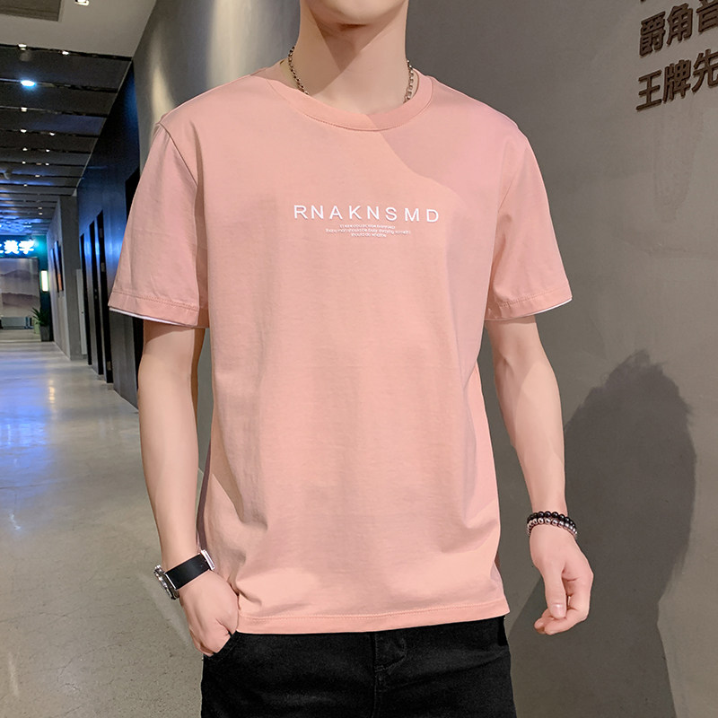 官方正品店短袖t恤男刺绣夏天港风高品质韩版青年学生
