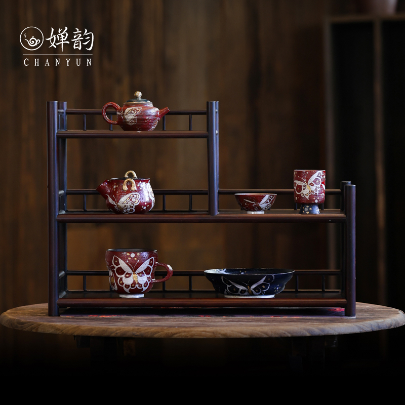 蕉白轩炼陶蝴蝶茶壶手抓壶宝瓶