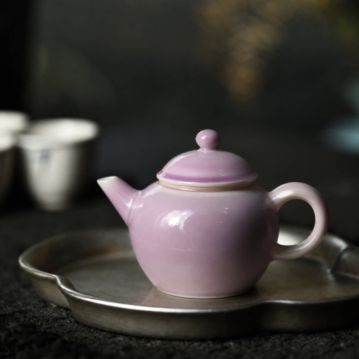 梵山堂茶具苏打釉暮云紫秋水壶
