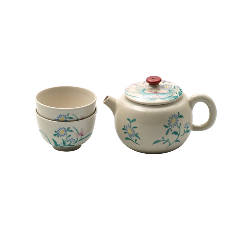 拙溪蝴蝶恋花茶壶茶杯套组
