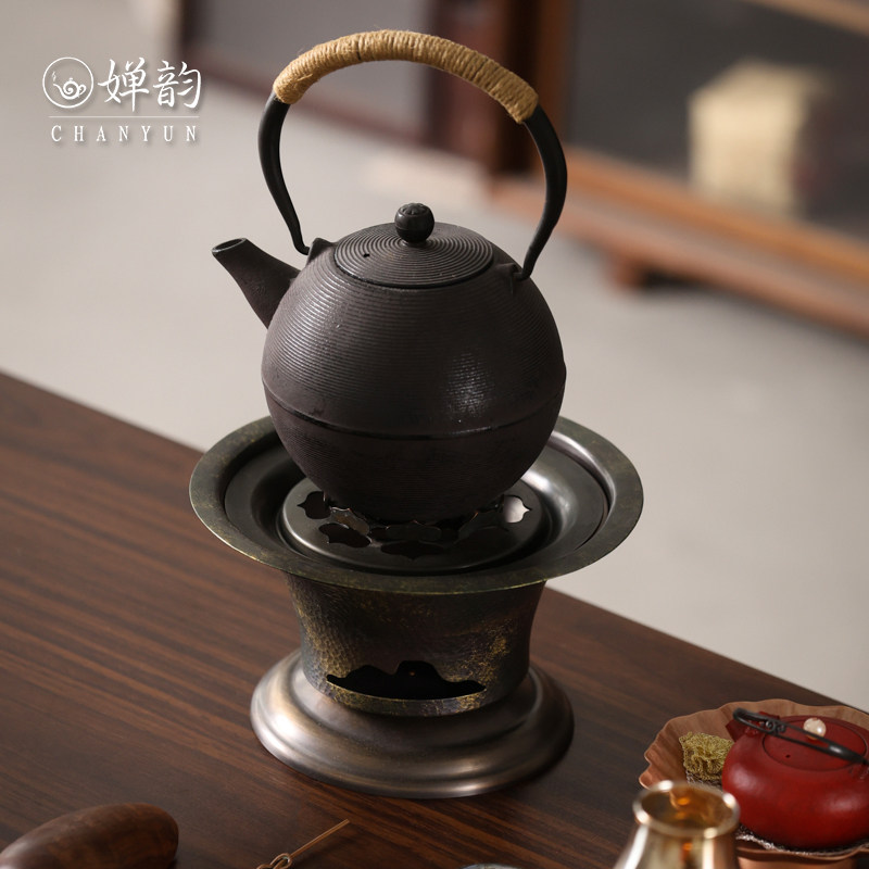 婵韵春喜铜紫铜器观山炉莲花炉