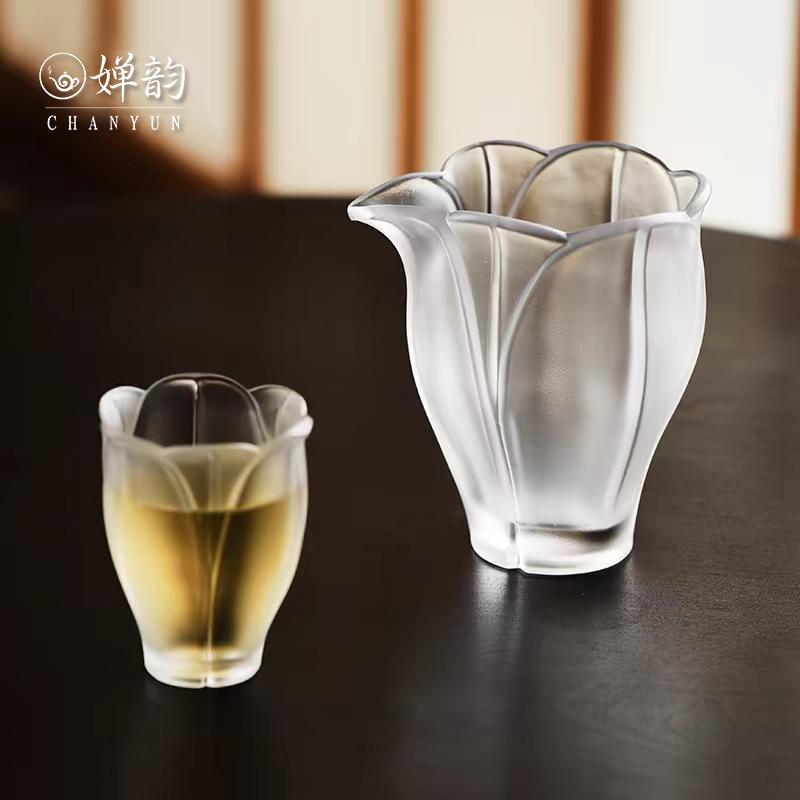 心緣堂琉璃透色百合公道杯主人杯