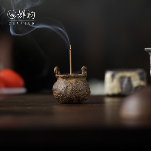 婵韵藏王堂铁袋子双耳福袋香炉
