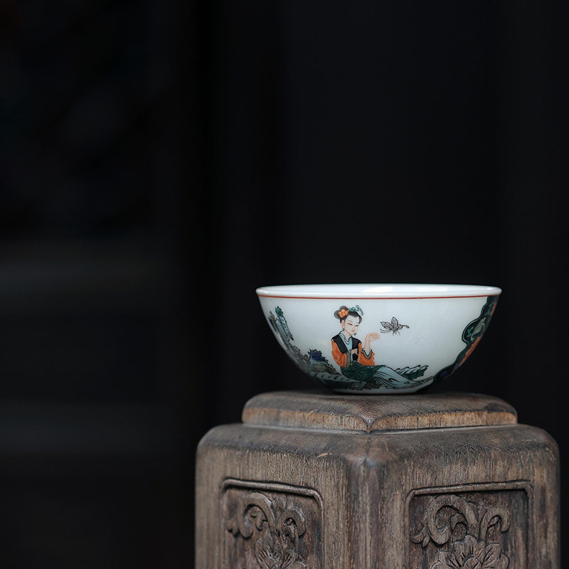古阅和风茶具国风古彩红楼梦杯