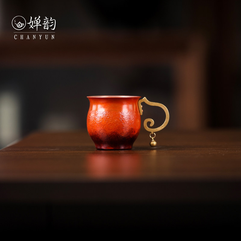 春喜铜茶具紫铜至尊宝小杯子