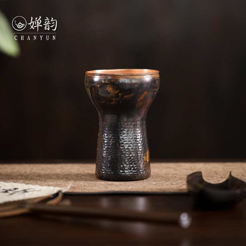婵韵春喜铜紫铜蘑菇咖啡杯可乐杯