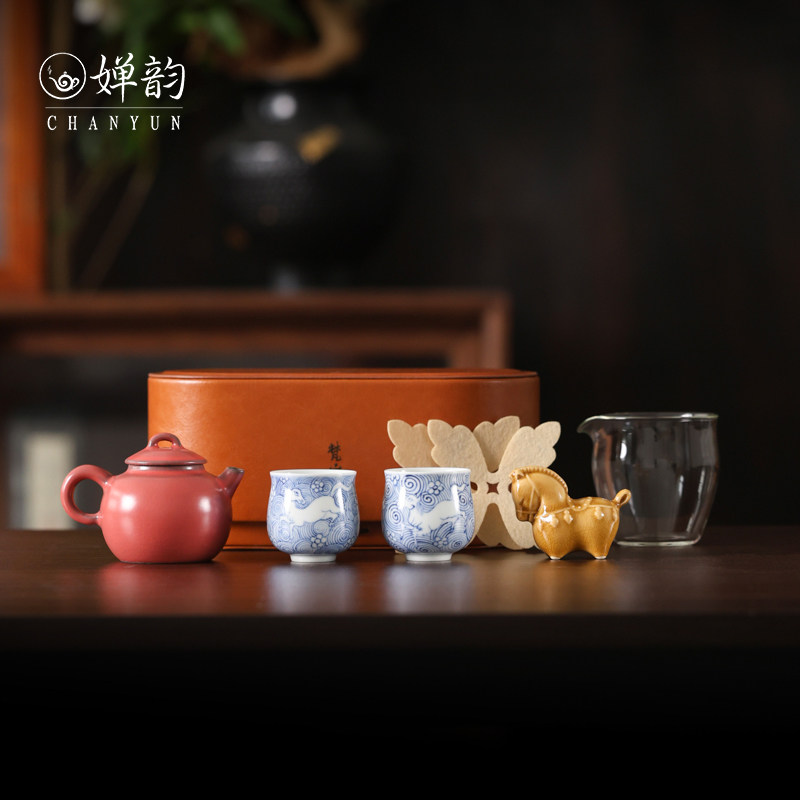 梵山堂茶具红福金骏马年限定套组
