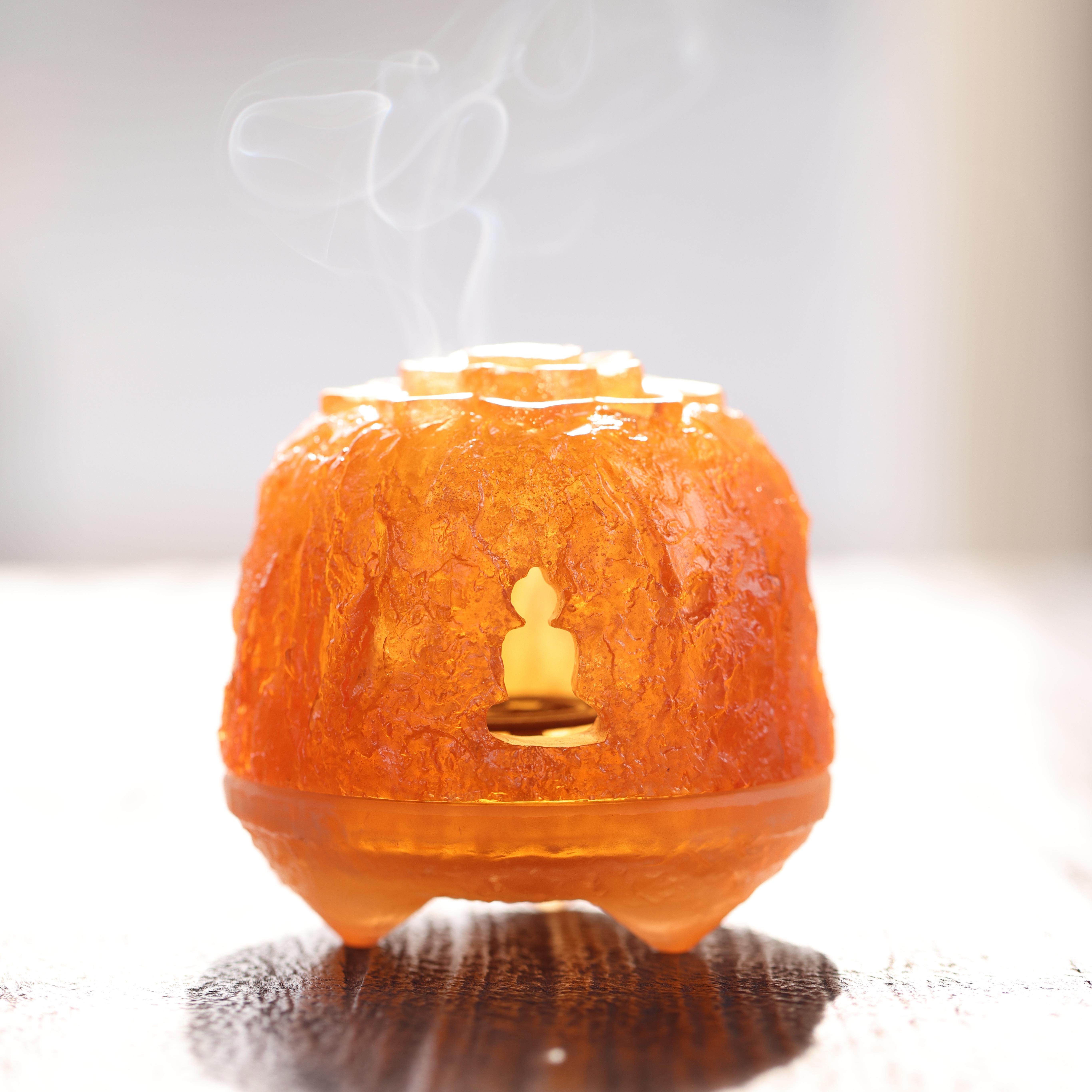 婵韵 心缘堂琉璃琥珀金冰白色众生香炉焚香炉香薰炉茶桌香器摆件,餐饮具,茶道/香炉,淘宝优惠券,粉丝福利购,淘宝优惠卷