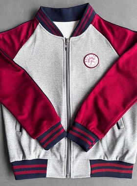 惠阳区第八中小学校服红蓝色秋冬季运动学生外套男女同款