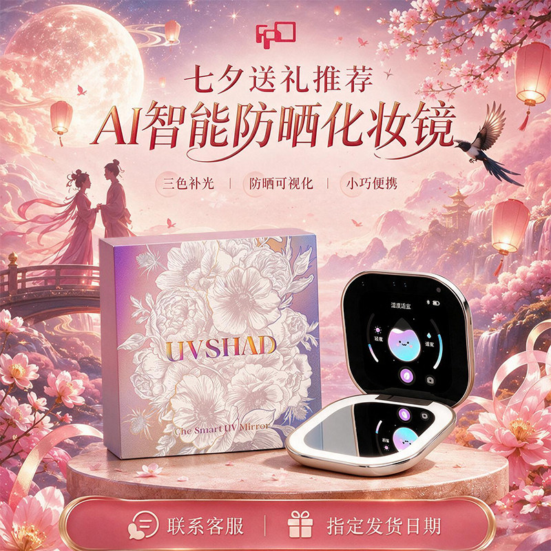 520送女朋友生日礼物送女友FPD防晒AI美妆镜AI女生送老婆AI高级感