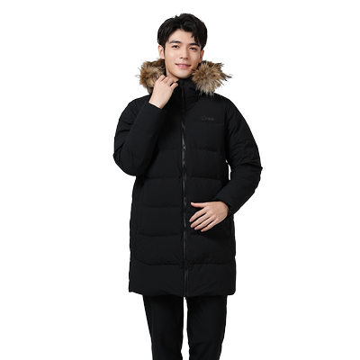 思凯乐高端大毛领鹅绒羽绒服男
