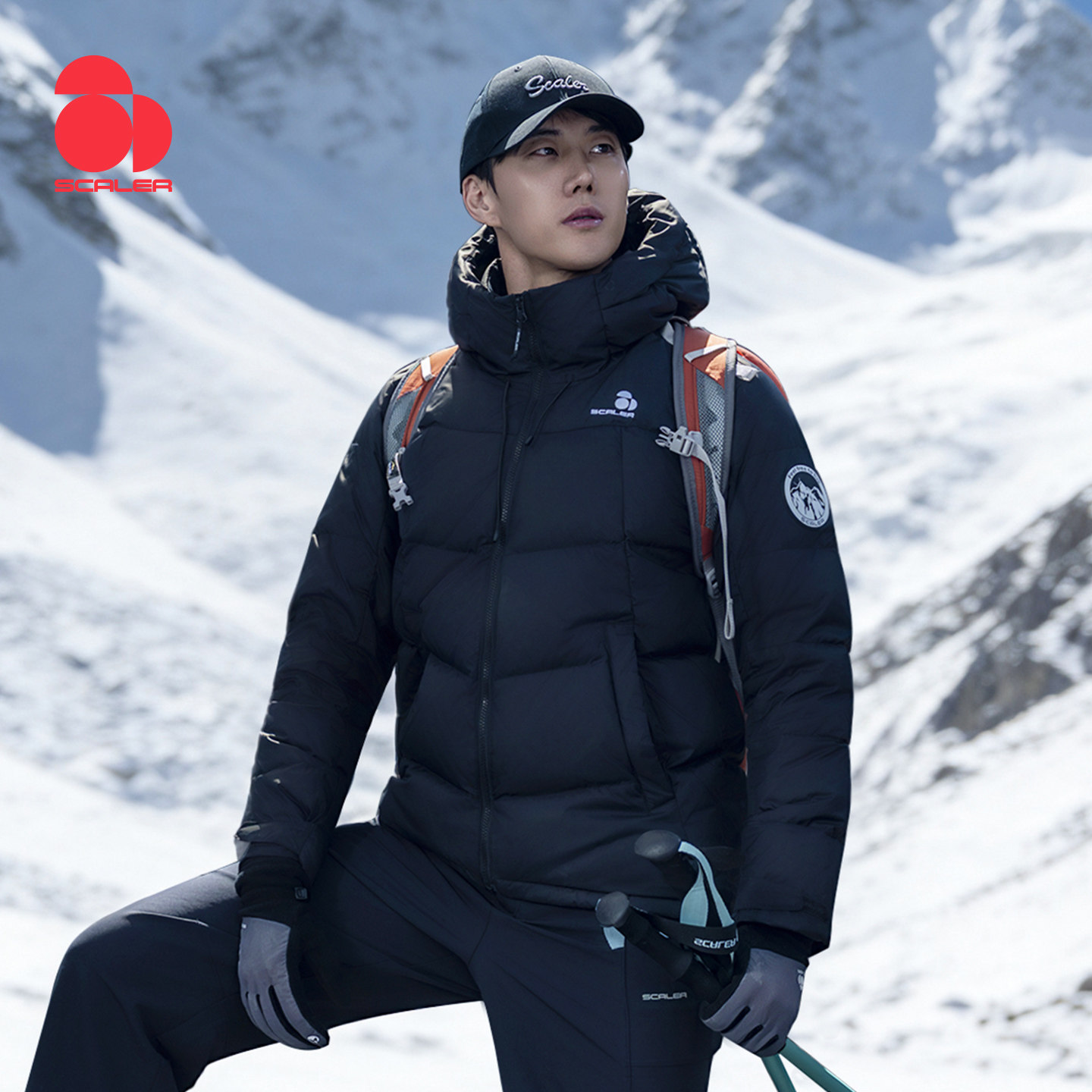 [小暖炉]SCALER思凯乐户外鹅绒羽绒服男女秋冬新款滑雪登山服外套