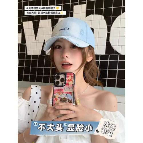 夏季女速干防晒可爱卡通棒球帽