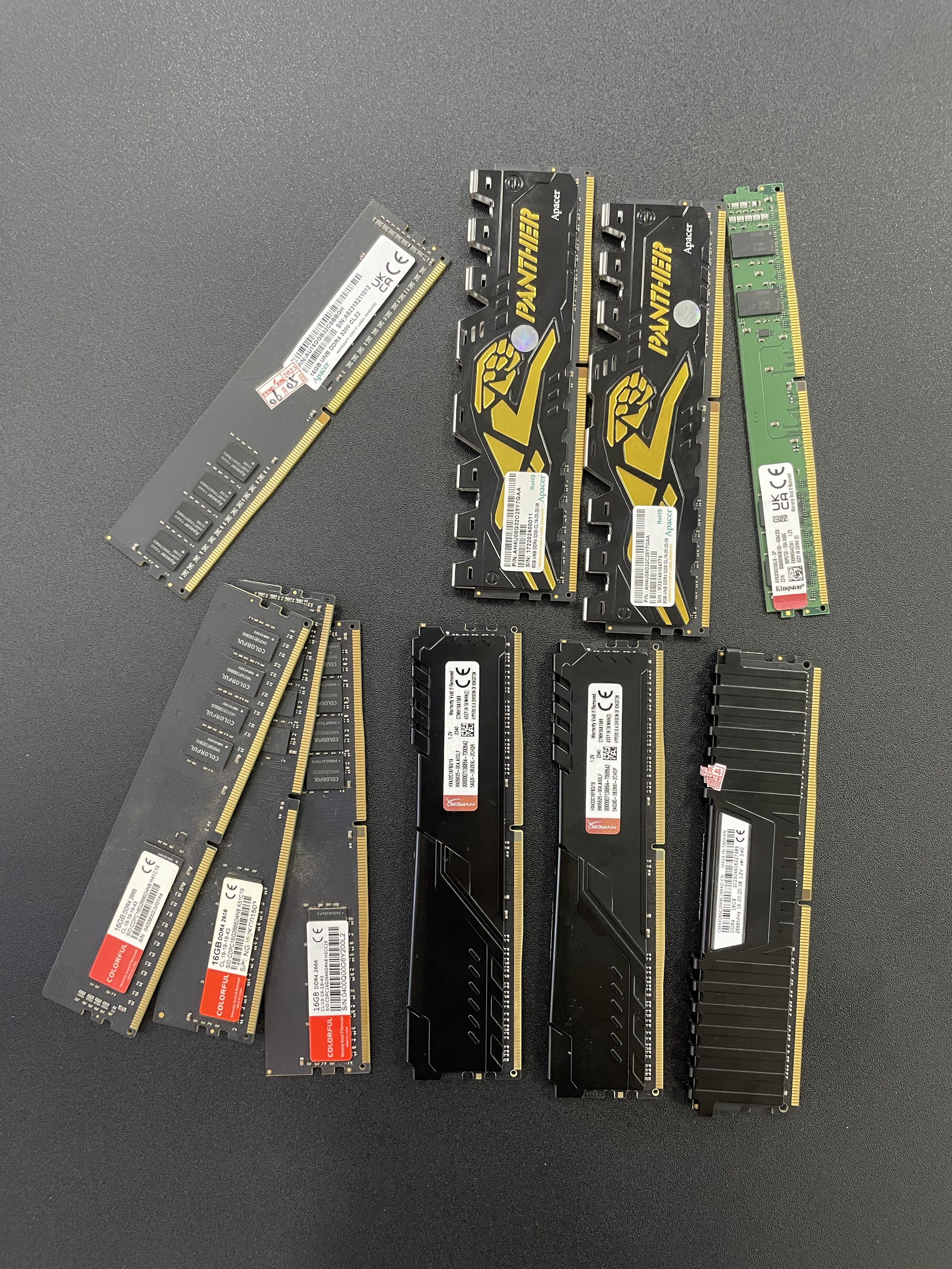 拆机金士顿海盗船8g16g2666 3200 四代DDR4台式机内存条全兼容图片