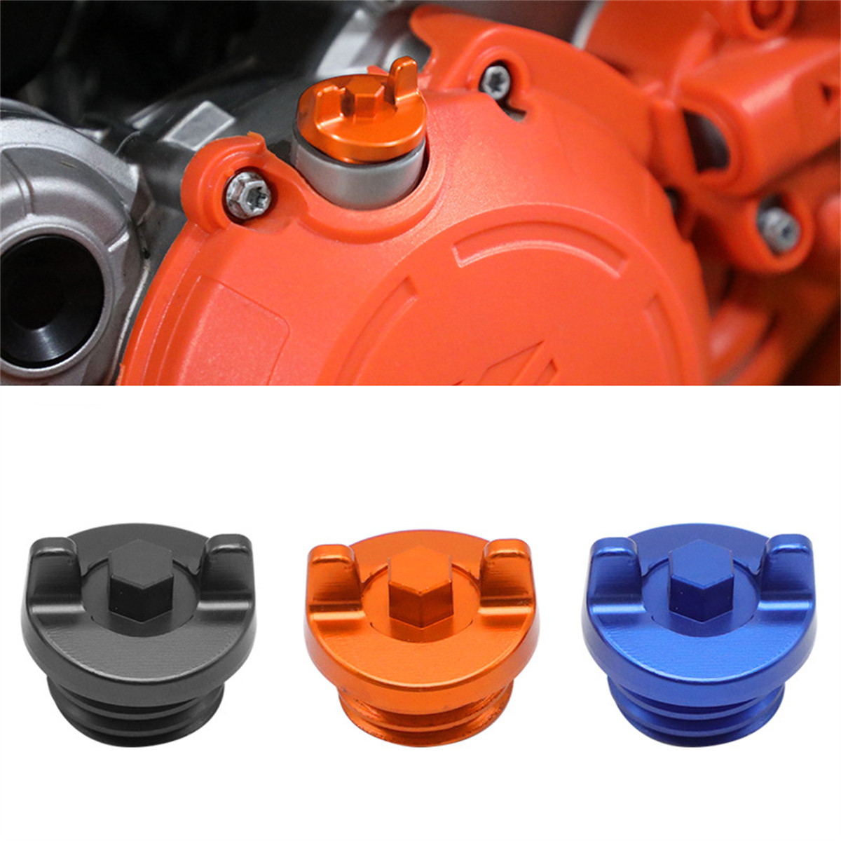 越野摩托车机油盖螺丝适用KTM/SX/TC/FC/TE/FE胡斯瓦纳TX改装配件