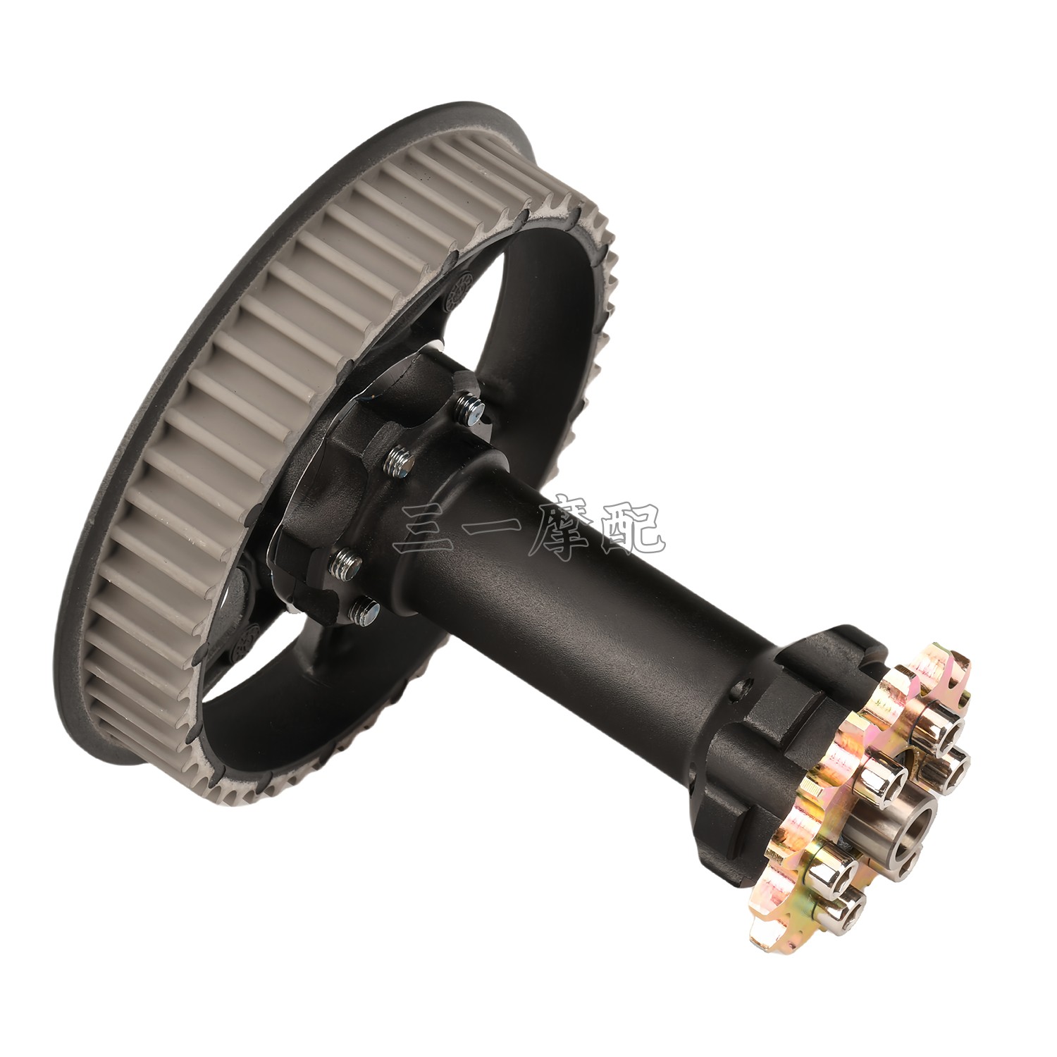 轻蜂X中轴套总成平叉轴皮带轮