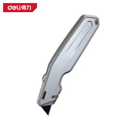 deli得力工业级铝合金实用割刀SK2_T型黑刃DL4260