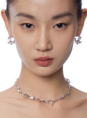 奶油卷项链女轻奢小众气质毛衣链