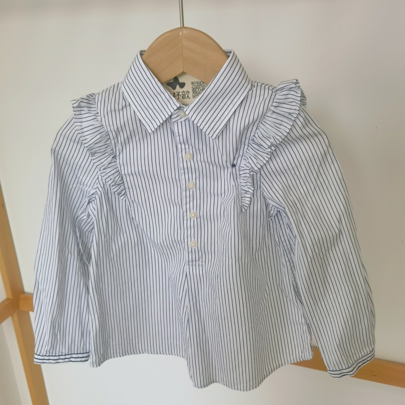 RL女童春秋长袖小马仔长袖衬衫