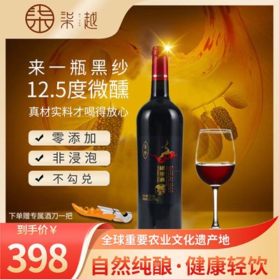 柒悦中国夏津桑葚瓶装椹果酒果酒