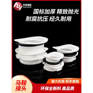 pvc马鞍接头检查井市政工程变径汇合变角转换马鞍卡弧形大小接头