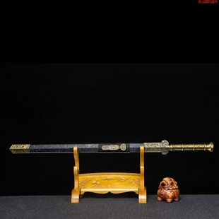 淬火火龙宝剑如意文帝剑实木包皮合金高锰钢一体汉剑秦剑未开刃