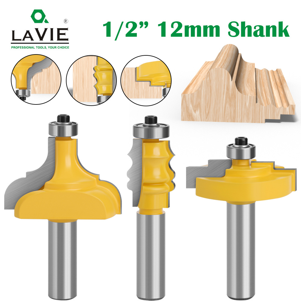 跨境1/2柄3件套相框刀线条刀面板刀欧式相框线条刀木工铣刀雕花