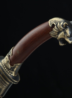 锻打刀剑花纹钢手工锻打蒙古弯刀影视冷兵器清腰刀工艺品未开刃