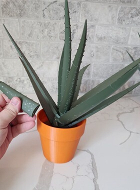 3D打印芦荟仿真盆栽笔芯亚马逊跨境barbados aloe