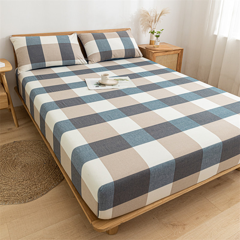 定做订制水洗棉床笠全棉麻床罩床包90*100*105*120*135*190*200cm