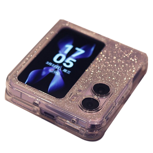 oppofindn2flip手机壳新款findn3flip闪粉透明超薄n3flip全包防摔OPPO折叠屏保护套n2flip女硅胶适用壳膜套装