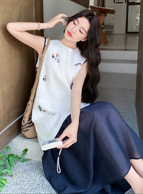 【爆款 大量现货】洋气刺绣连衣裙女2025夏季2C227/2569/P160K218