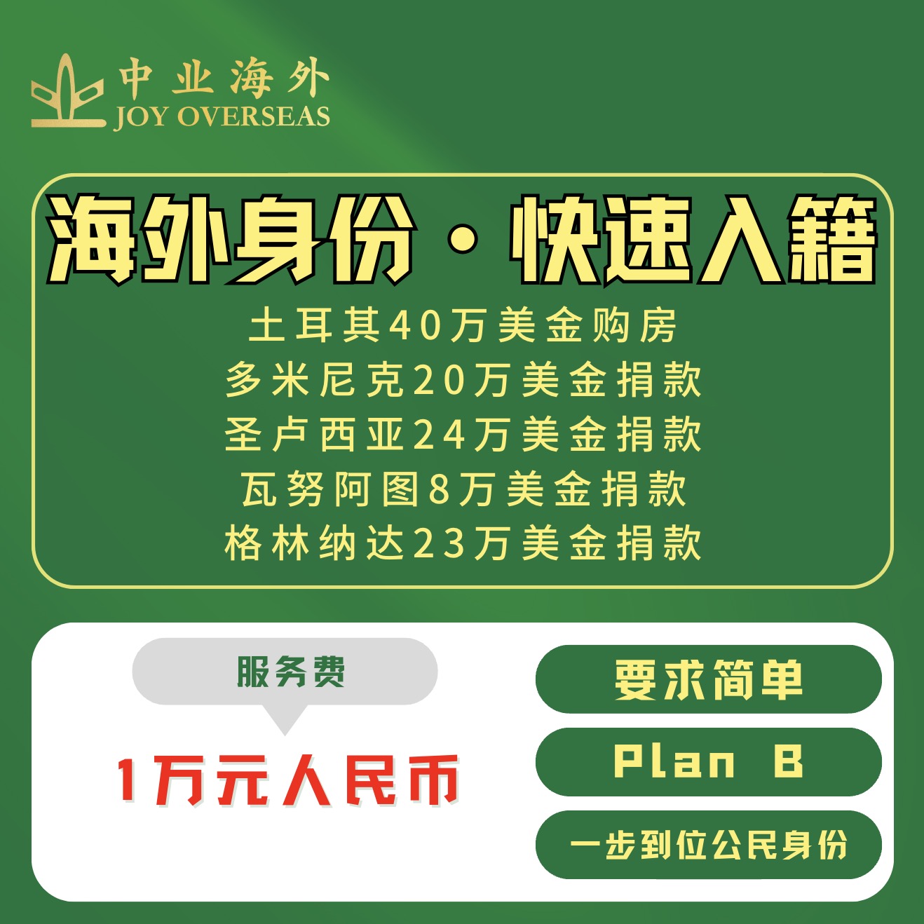 多米尼克护照瓦努阿图格林纳达护照土耳其移民入籍移民公民身份
