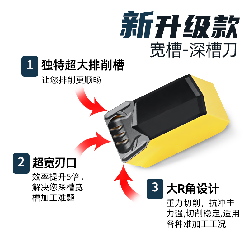 加深切槽刀杆数控机床弹簧钢刀具不锈钢/钢件开槽切割刀刀头
