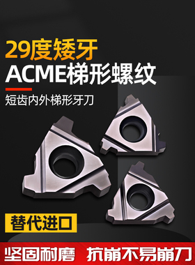 29度梯形螺纹刀片艾克姆16ER内外STACMEt型牙刀矮牙三角数控刀片