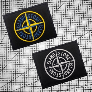 石头岛魔术贴章 北约旗帜臂章袖标徽章 战术背包士气章刺绣补丁贴