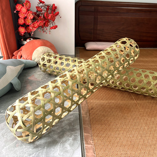 竹夫人抱枕睡觉竹编家用竹编枕