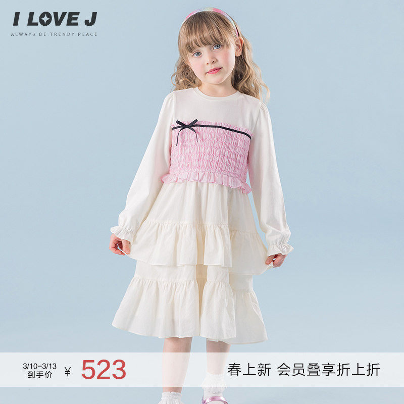 ILOVEJ韩国童装2026春新款韩系女童公主裙儿童连衣裙礼服/JYSOP03