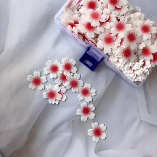 糯米纸樱花烘焙装饰冷盘摆盘菜品点缀网红创意糯米纸花朵蛋糕装饰