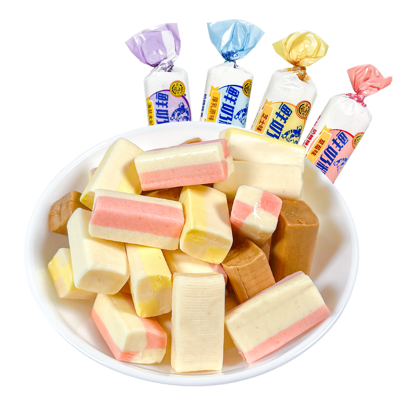 徐福记牛奶糖鲜奶糖500g结婚喜糖散装年糖牛奶软糖多口味