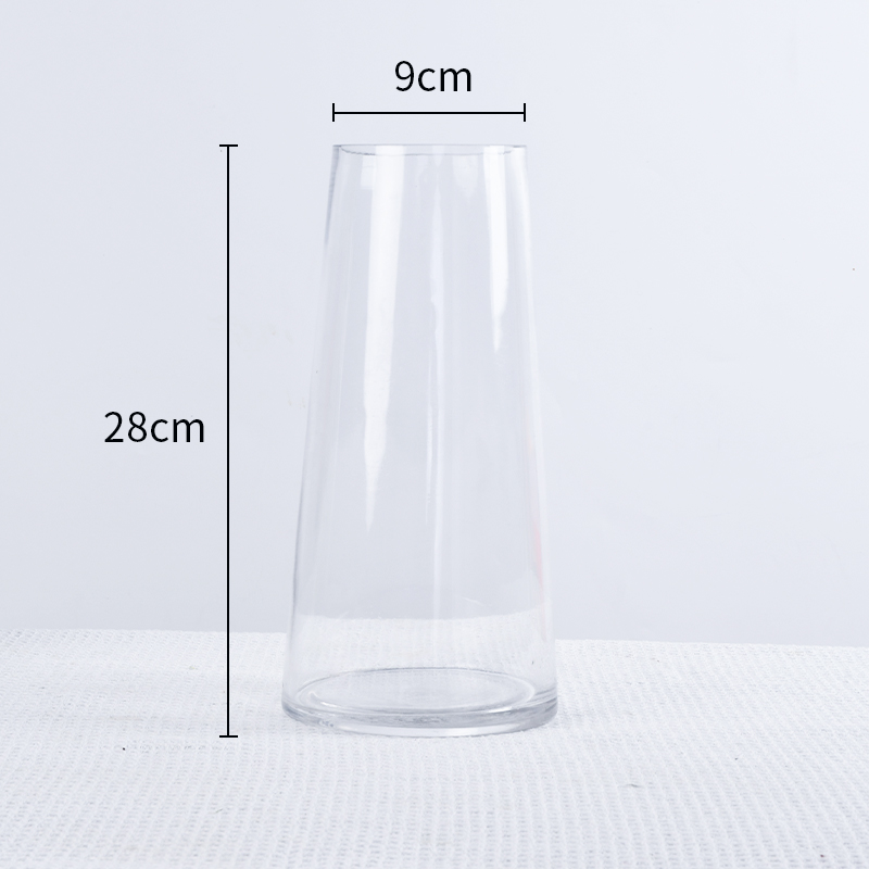 透明高级感鲜花玫瑰客厅花瓶如意