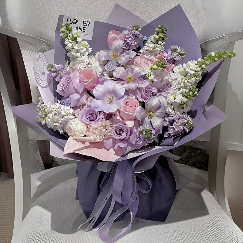 永生花小清新混搭玫瑰花束