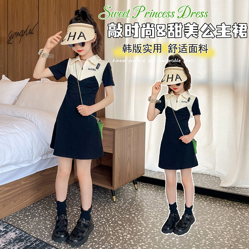 专柜正品女童连衣裙夏季新款