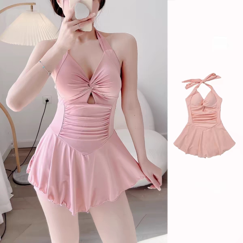 泳衣女连体夏季款学生海边泡温泉