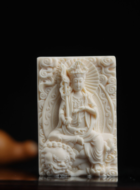 6号文殊鹿角雕刻轻奢小众项链男高级感毛衣项链女生新款潮绳百搭