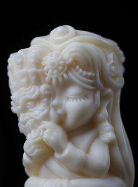 99号扎基拉姆鹿角雕刻轻奢小众项链男高级感毛衣项链女生新款潮绳