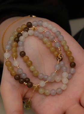 SUMOJEWEL《楼兰》新中式异域风轻奢复古气质糖玉项链手链