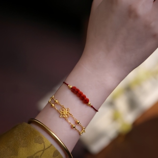 SUMOJEWEL南红班《钱串子》新中式复古文艺轻奢气质南红手链女