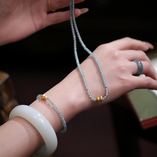 SUMOJEWEL《水月盈盈》新中式轻奢优雅文艺清新气质款手链项链